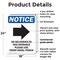 Signmission No Deliveries To This, 18 in W x Rectangle, Plastic OS-2PACK-NS-P-1824-V-14478 - alternate 3